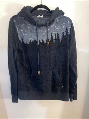 tentree Navy Constellation Forest Pullover Hoodie